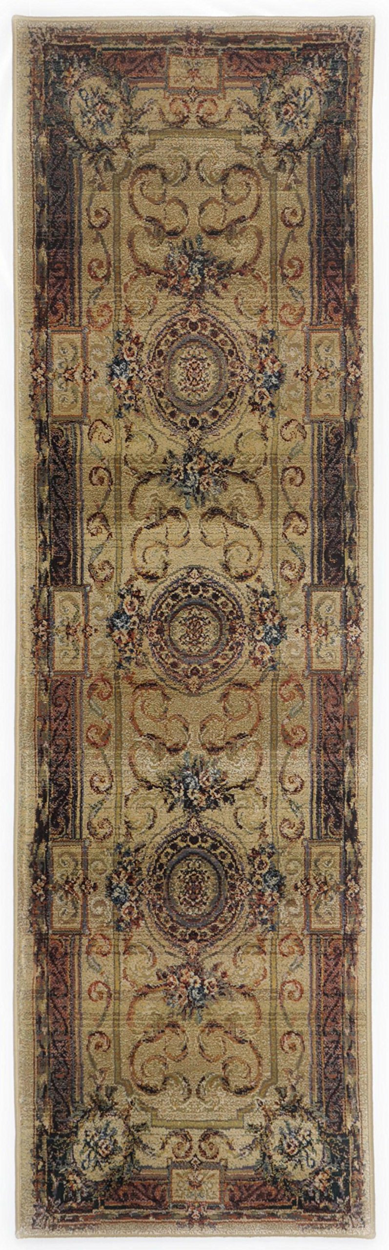 Theko Gabiro 856 Klassischer Orientteppich strapazierfähig und sehr robust in der Farbe Beige – Bild 7