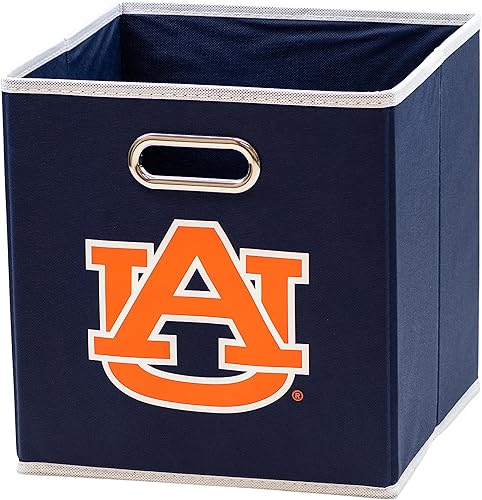Miniatura 30 de Franklin Sports Cubos de almacenamiento de tela del equipo universitario de la NCAA hechos para adaptarse a organizadores de almacenamiento