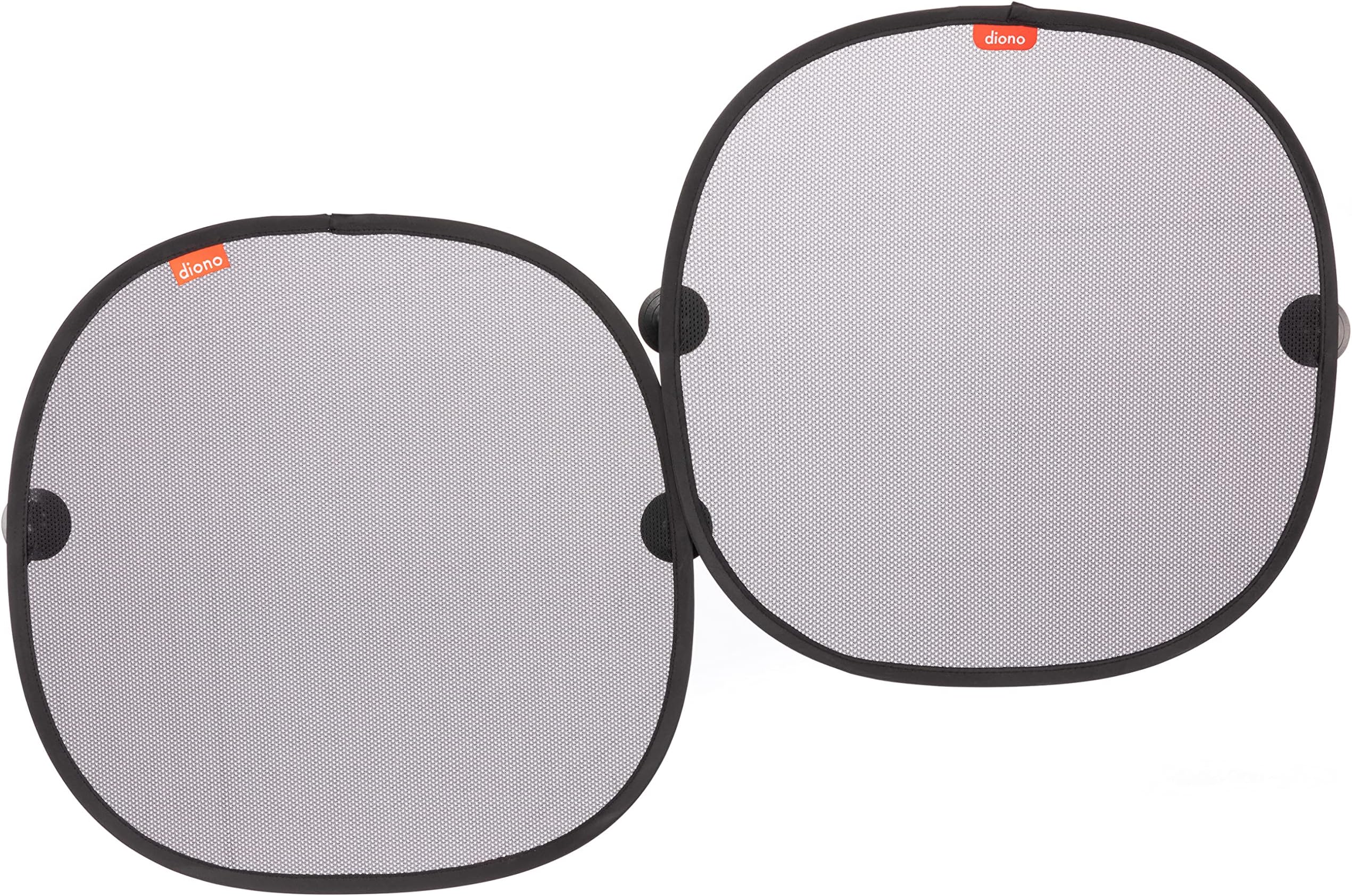 DionoSun Stoppers Car Window Shades 2 Pack, Car Sun Shade for Side Window with Suction Cups, Blocks Sun Glare UV Rays Perfect for Baby, Kids, Pets Protection
