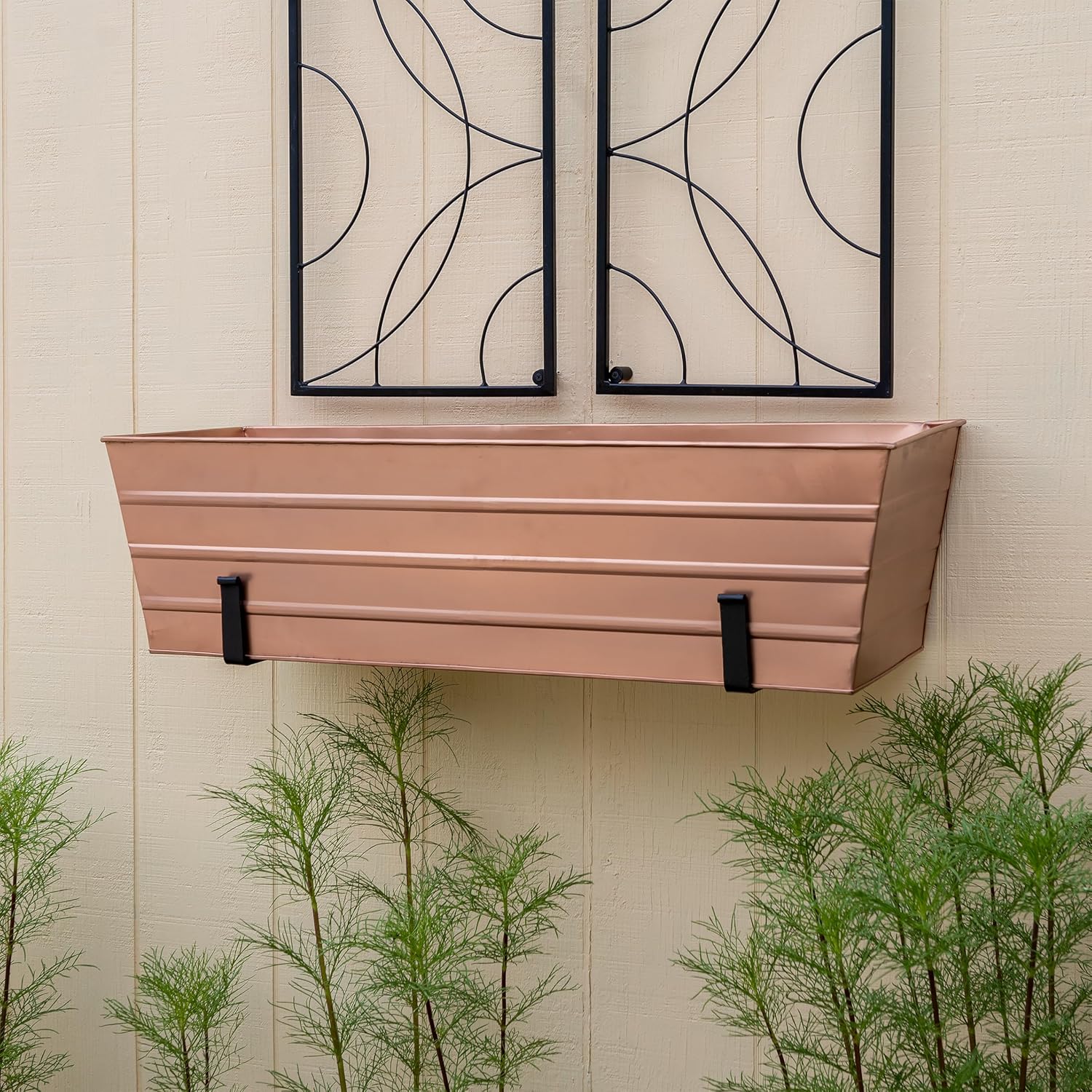 Large Copper Plated Flower Box