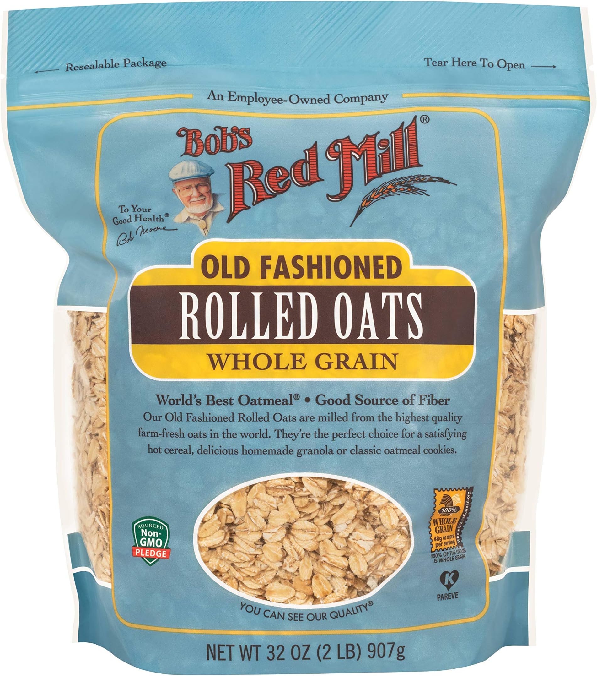 Old Fashioned Rolled Oats, Whole Grain, 907g