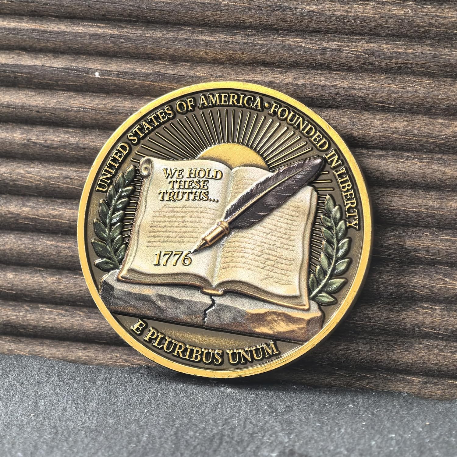 1776-2026 250th Independence Challenge Coin with Case - High Relief Zinc Alloy Patriotic Collectible, Revolutionary War Scene Gift for History Lovers (1.57")