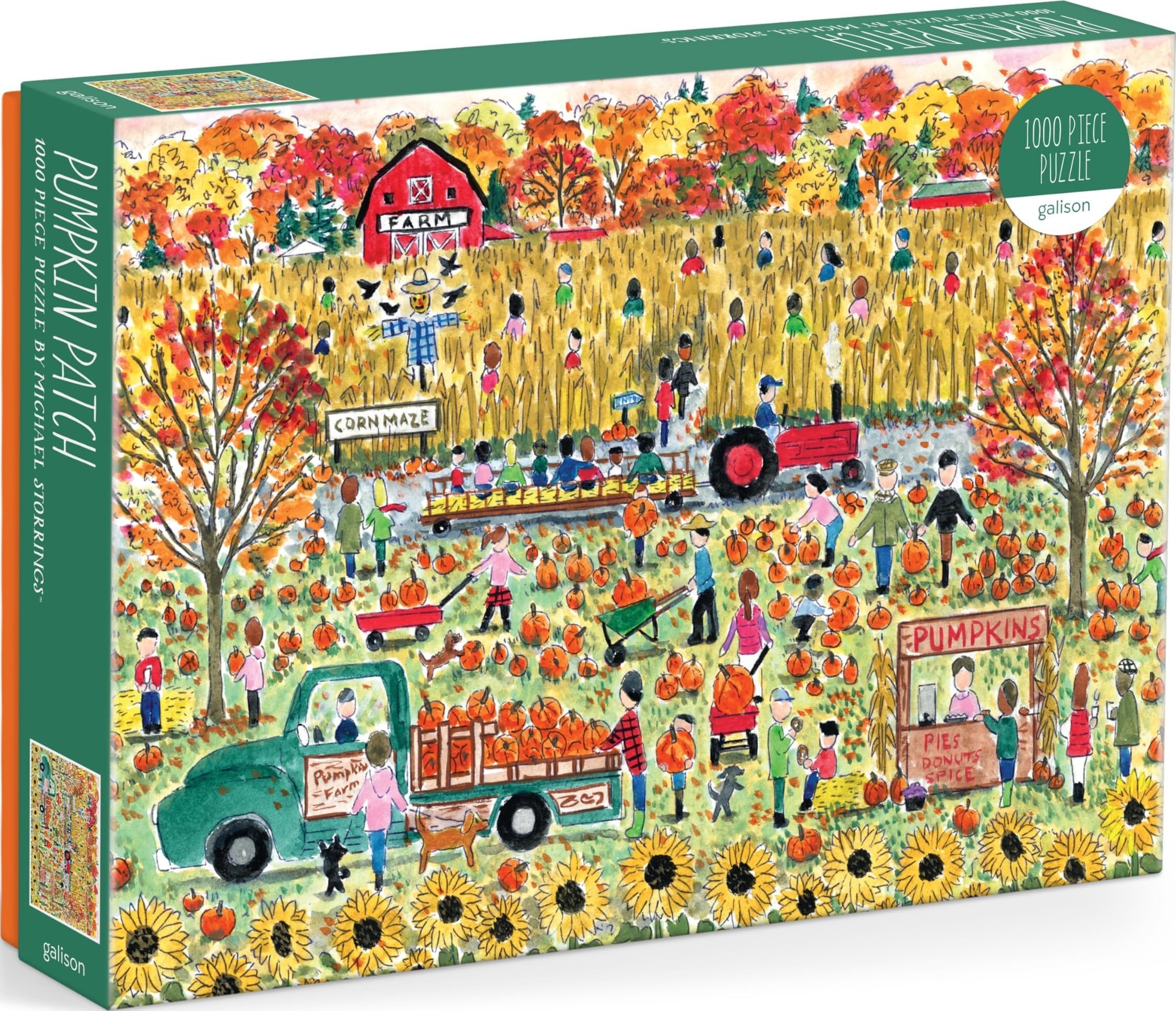 Galison - Pumpkin Patch 1000 Piece Jigsaw Puzzle for Adults