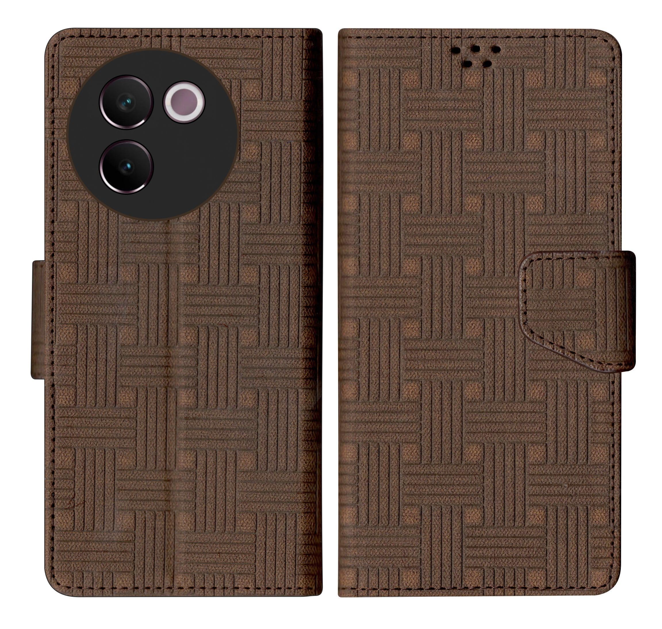 SBMS Flip Cover for Vivo V30E 5G Back Cover Case with Magnatic Closure|Inbuilt Stand|Card & Money Pocket (Mat Brown) (B0D3QKQVRS) Amazon Price History, Amazon Price Tracker