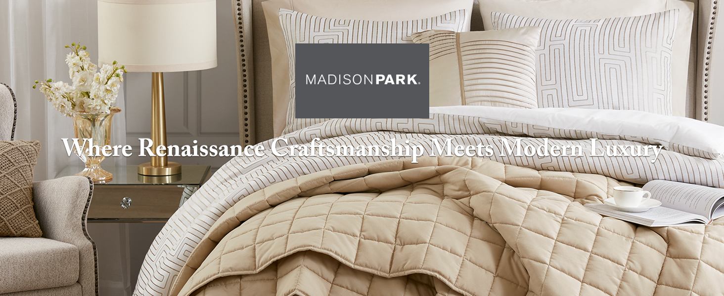 THE TOE （Madison Jacquard ） Amazon.com: Madison Park King Comforter Set Jacquard
