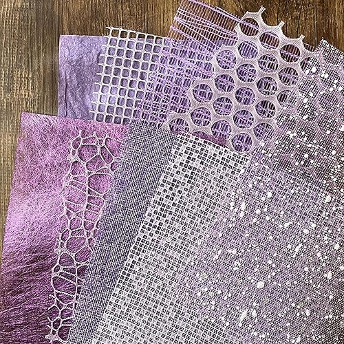 10 piezas de papel texturizado para álbumes de recortes, hojas A5 hechas a mano, mezcla de tela de punto de nieve, papeles especiales para álbumes