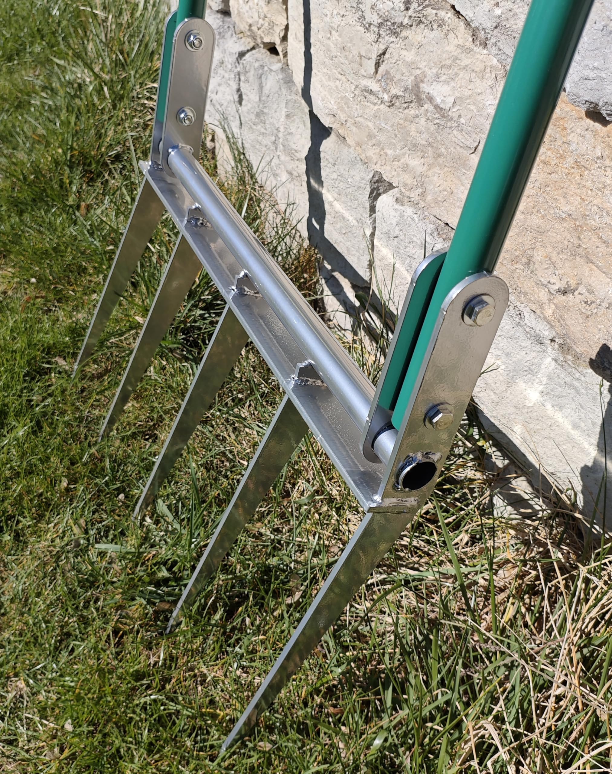 Forcella professionale Broadfork Forke – ideale per allentare e riordinare profondamente – Larghezza di lavoro 50 cm – Lunghezza denti 30 cm