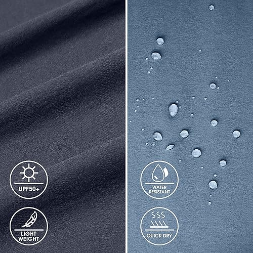 Miniatura 5 de Kuenlun Top Pantalones capri de senderismo para mujer, ligeros, de secado rápido, para viajes al aire libre, UPF 50, resistentes al agua, con