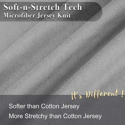 Miniatura 4 de N&Y HOME Juego de sábanas para cuna y 2 fundas de almohada, tamaño Queen, punto jersey