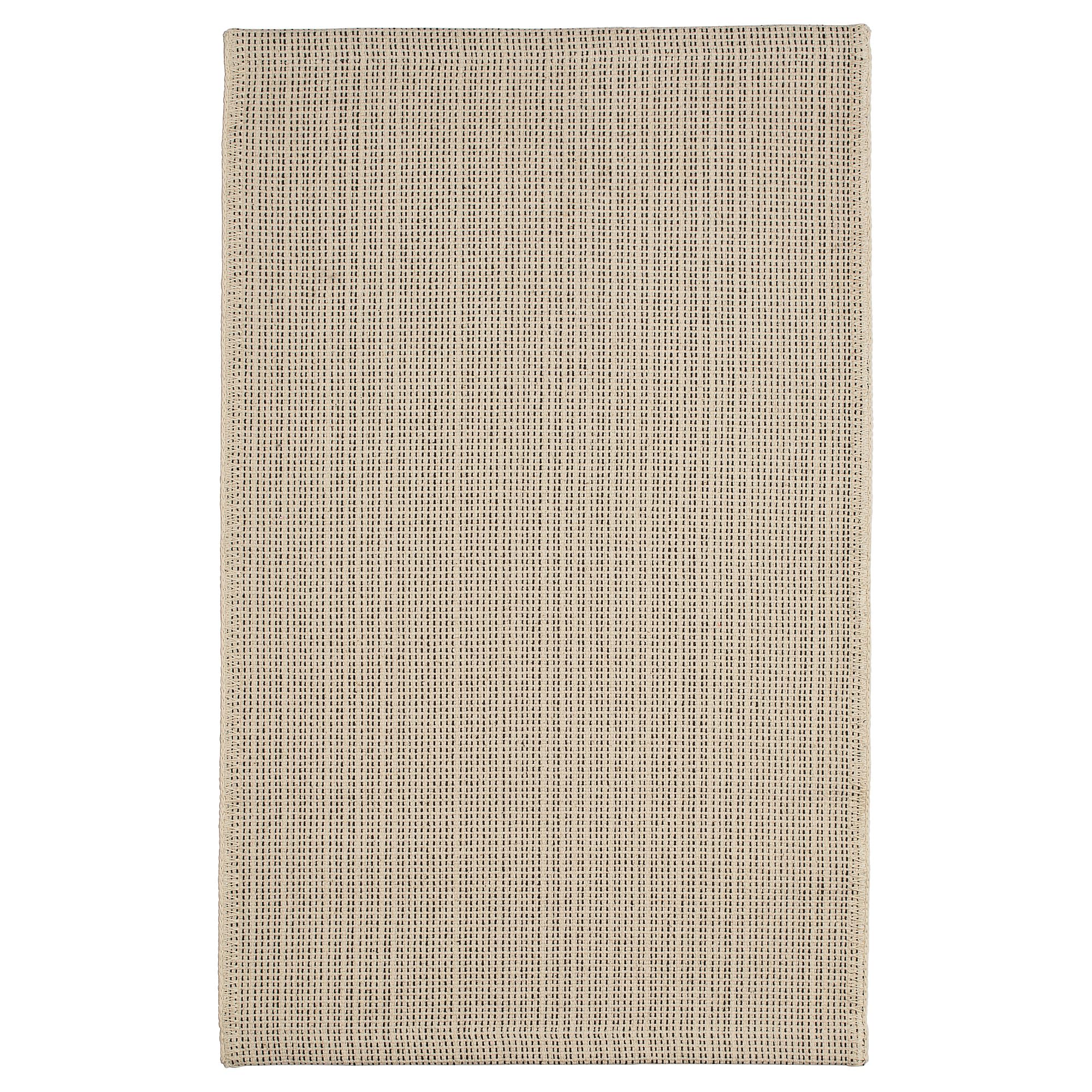 Tapis tissé à plat bicolore TIPHEDE en maille serrée 50 x 80 cm