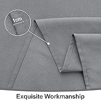 Vista 6 de Smiry Mantel cuadrado con textura de lino, mantel de arpillera impermeable a prueba de derrames, antiarrugas, mantel de tela decorativa lavable