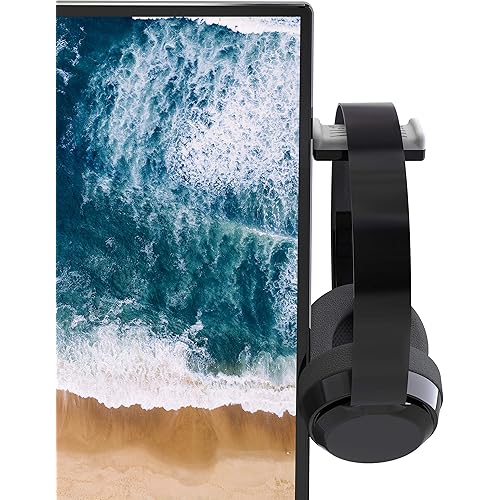 TotalMount Monitor Stand for Headphones and Headsets (Premium-Grade Holder Saves Desk Space and Protects Headphones)