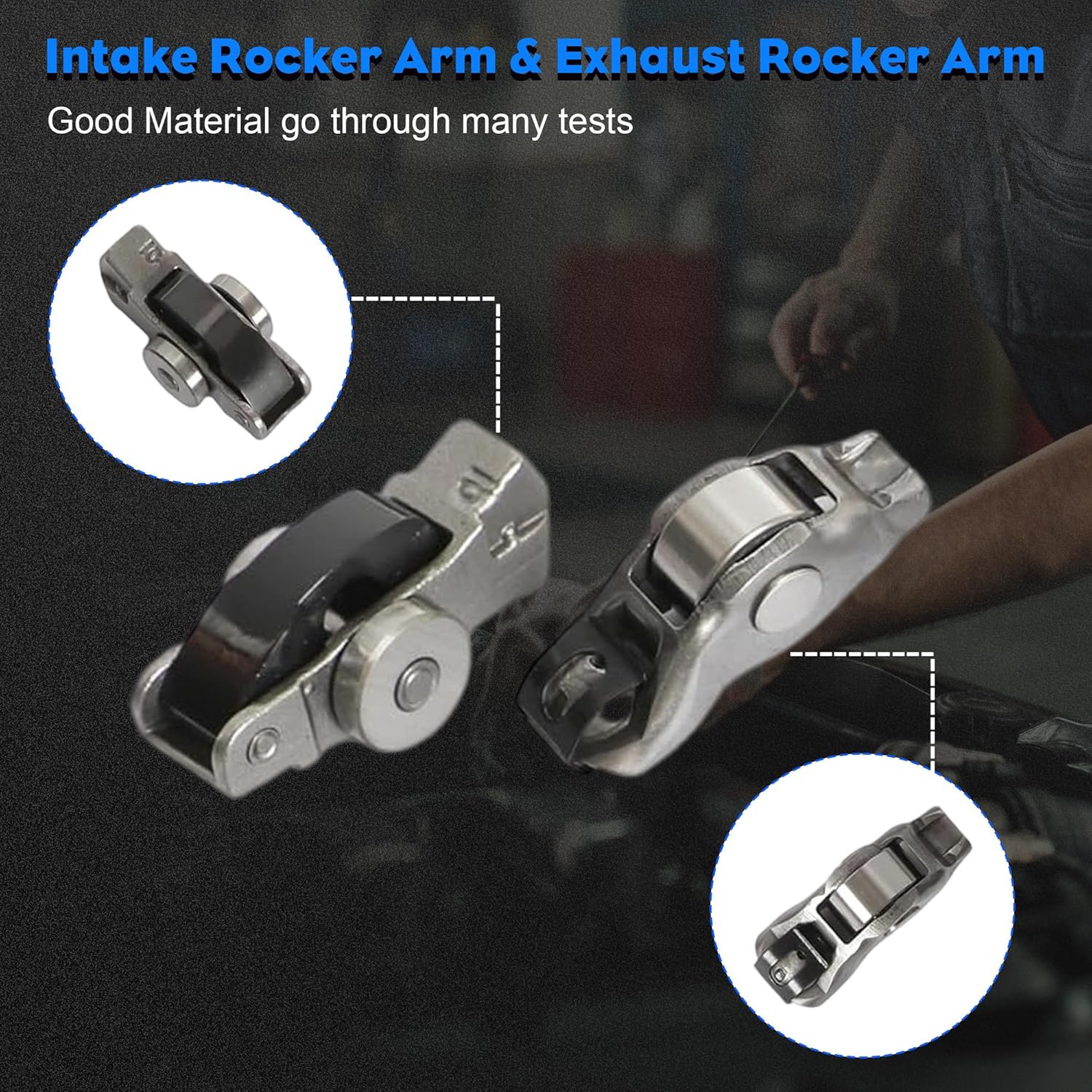 24Pcs Intake & Exhaust Lifters Rocker Arms Fit For Dodge Durango Challenger Charger Journey Chrysler 300 Jeep Wrangler Ram 1500 3.6L 2016-2024 5047979AA, 05047896AD, 68245463AA, 05184296AH