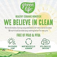 Vista 4 de GreenLife 6QT Ceramic Nonstick Stockpot with Glass Straining Lid, PFAS-Free, Dishwasher Safe, Stay-Cool Handles, Oven Safe to 350°F, Wobble-Free Rosa