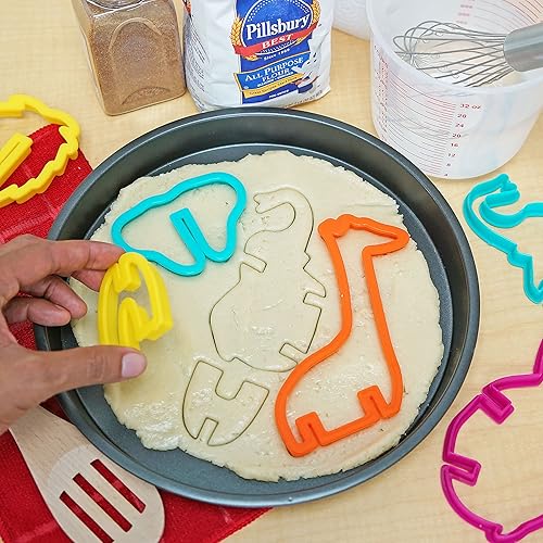 Miniatura 5 de Juego de cortador de galletas de animales Safari 3D – Elefante, hipopótamo, león, jirafa para niños, diversión para hornear – Perfecto para galletas