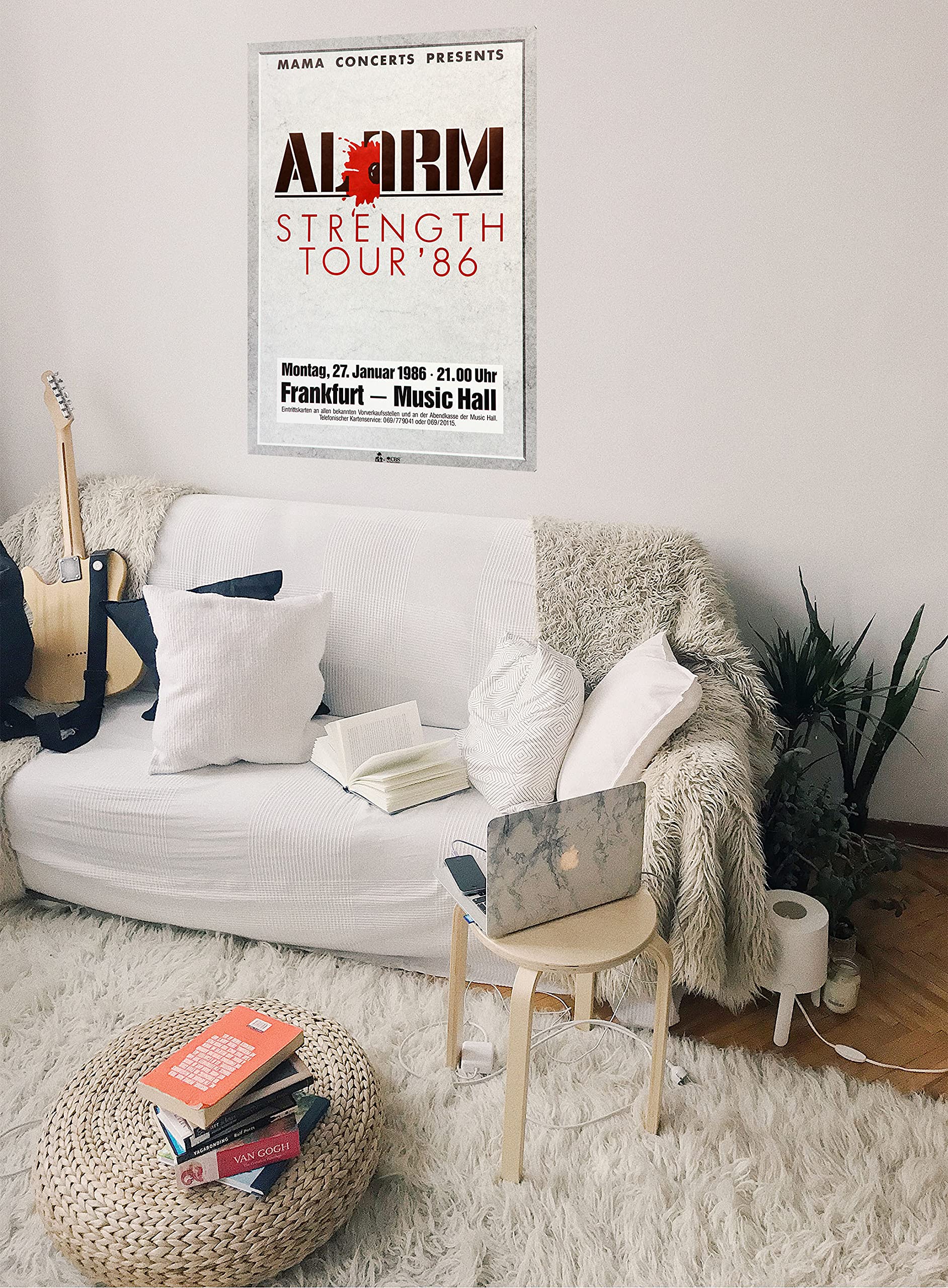 Premium Poster/Plakat | DIN A1 | Wanddeko | Live Konzert Veranstaltung » Alarm - Strength On Tour, Frankfurt 1986 «