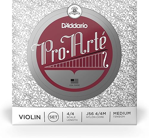 Miniatura 2 de D'Addario J56 44M Pro-Arte - Cuerdas de nailon para violín, tamaño mediano