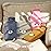 samply Hot Water Bottle with Cute Fleece Cover, Hot Water Bag for Hot and Cold Compress, Hand Feet Warmer, Neck and Shoulder Pain Relief, Purple Bear