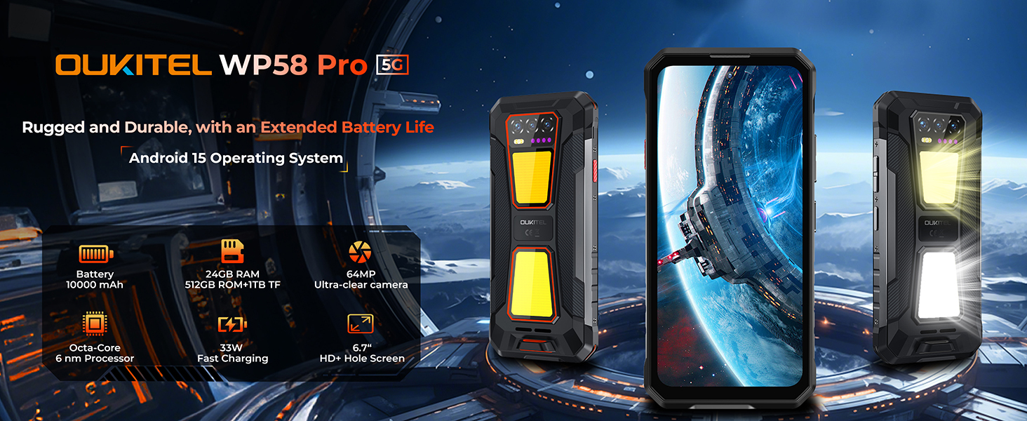 Amazon.com: OUKITEL WP58 PRO 5G Rugged Smartphone Unlocked 512GB