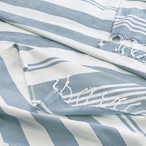 Miniatura 8 de Utopia Towels Paquete de 4 toallas turcas de playa, 40 x 72 pulgadas, 100% algodón, de gran tamaño, sin arena, ligeras, de secado rápido, prelavadas