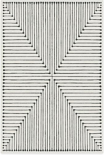 Ruggable x Jonathan Adler - Alfombra lavable moderna perfecta para sala de estar, dormitorio y cocina, apta para niños, resistente a las manchas y