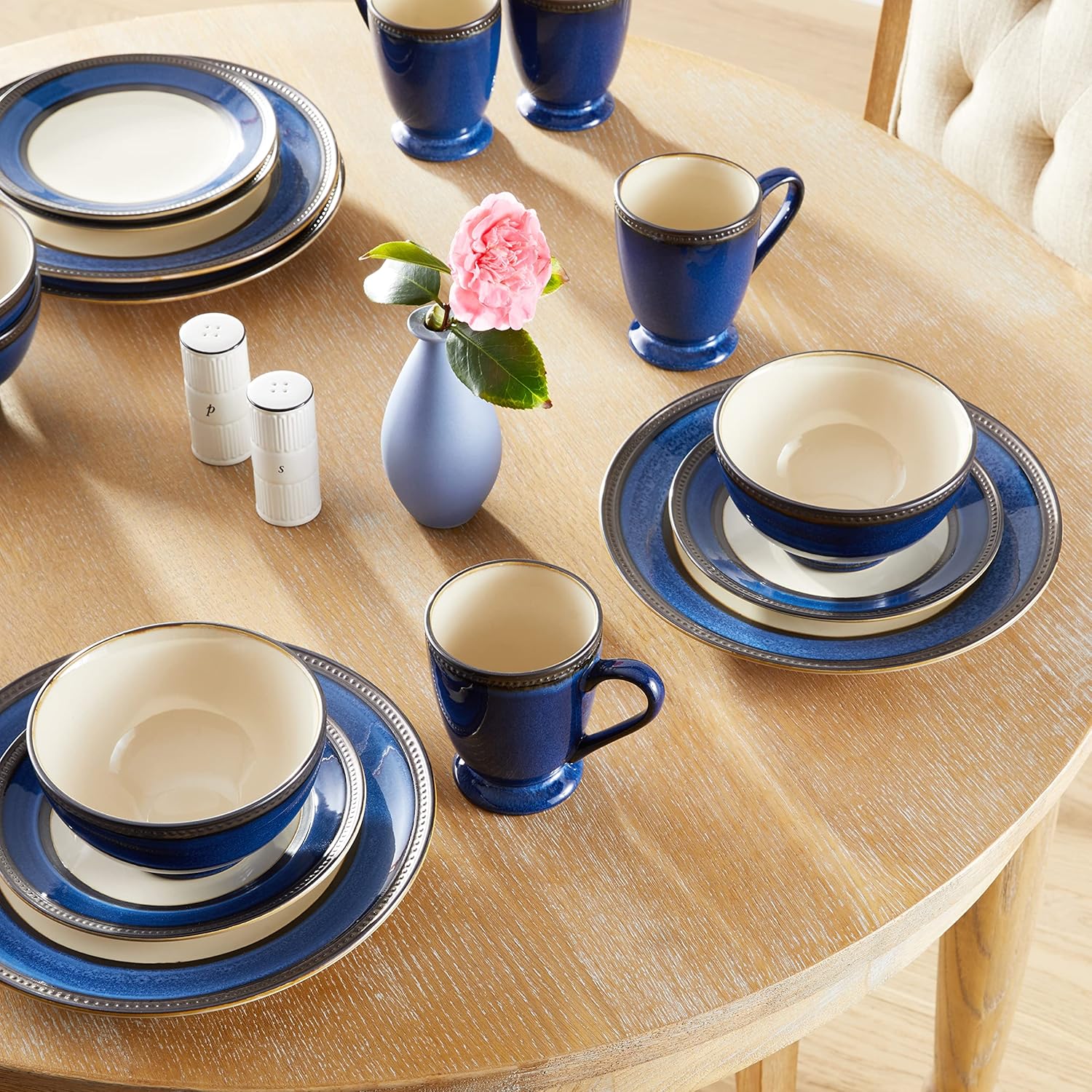  | Pfaltzgraff Everyday Catalina Cobalt 16-Piece Dinnerware Set, Service for 4: Dinnerware Sets