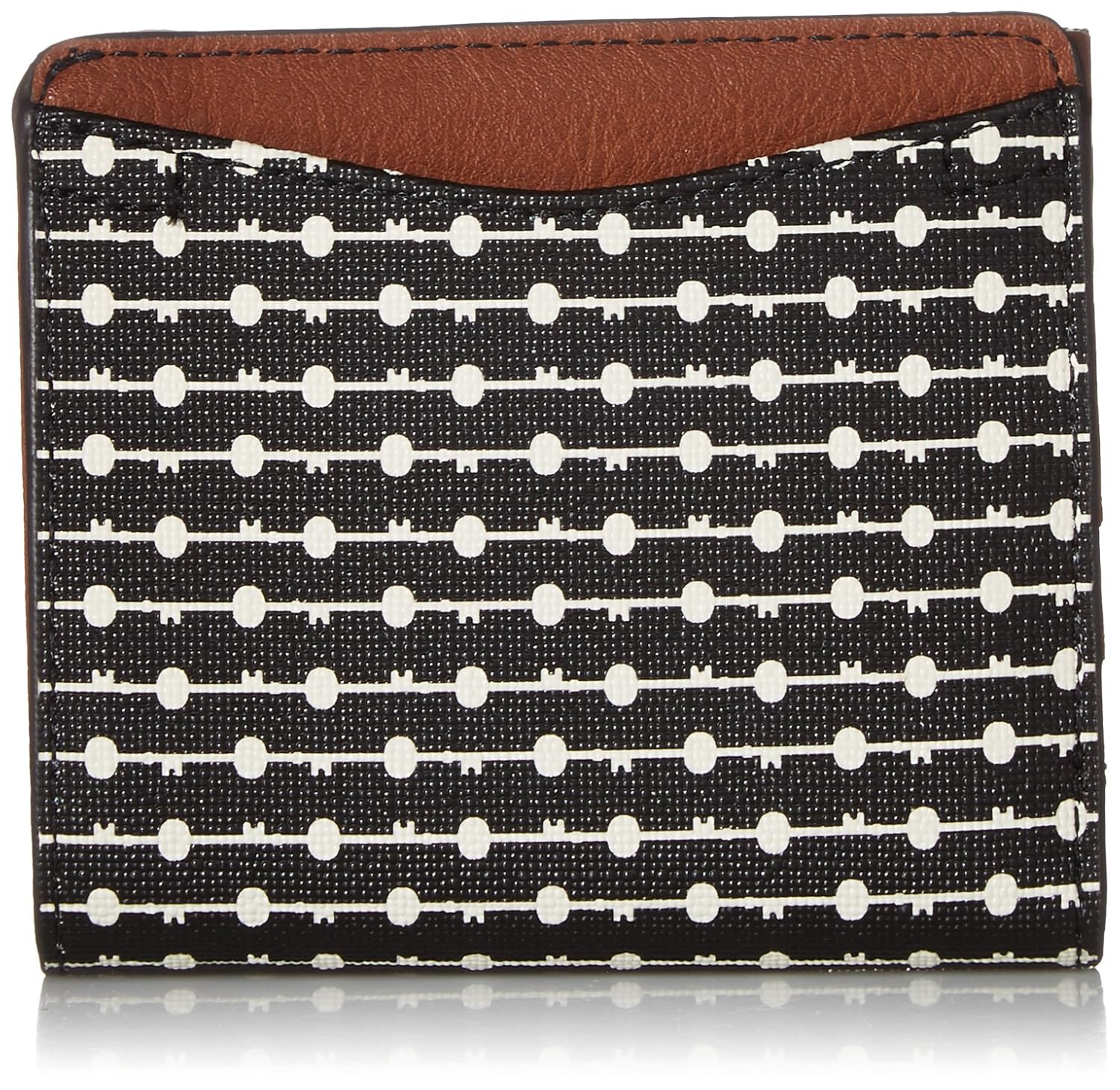 Buy Fossil Black Leather Women's RFID Wallet (SL7591080), Black Stripe
