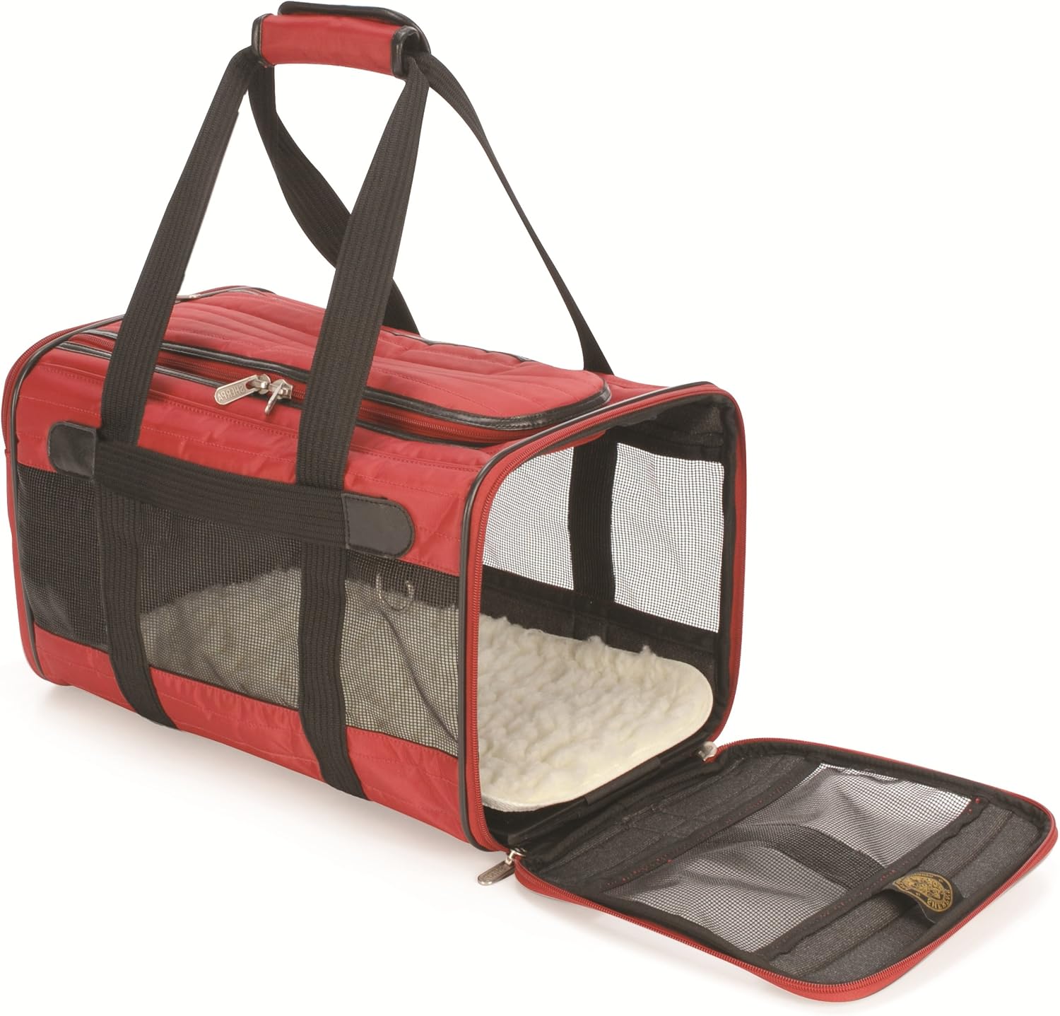SHERPA Original Deluxe Pet Carrier (Medium, Red)