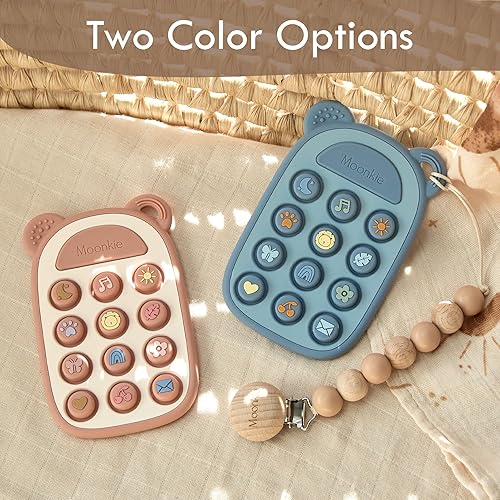 Miniatura 9 de Moonkie Juguete de dentición de silicona para bebés de más de 3 meses  Mordedor suave sin BPA con burbujas de estallido de iconos y números  Regalo