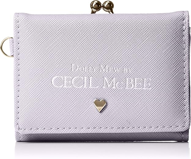 セシルマクビー 財布 レディース 二つ折り ラウンドファスナー パスケース ハート ロゴ パープル その他財布 Gruporpf Com Br