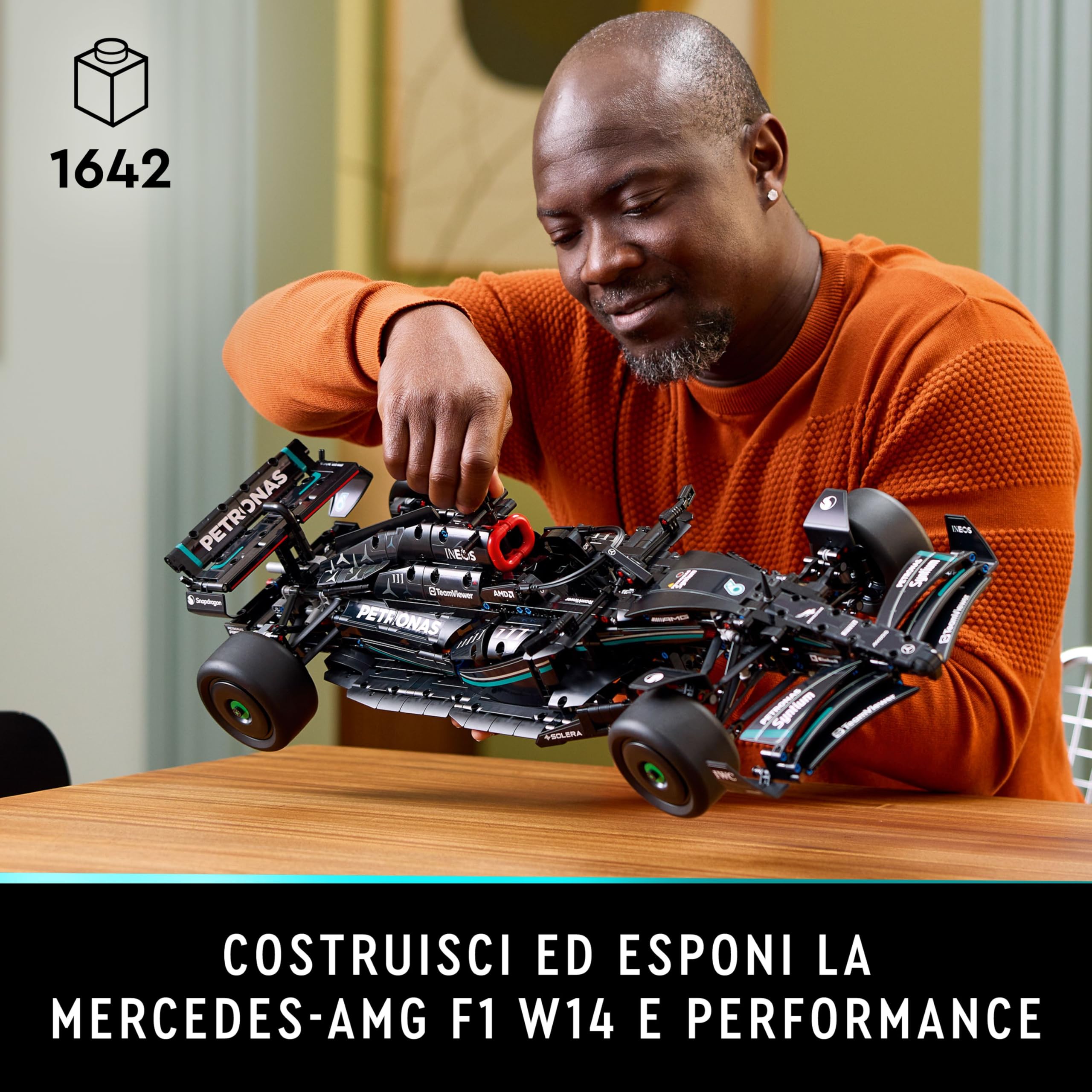 LEGO Technic Mercedes-AMG F1 W14 E Performance, Modellino da Costruire di Auto da Corsa per Adulti, Macchina in Scala 1:8, Kit Modellismo Supercar, Idea Regalo per Lui, Lei, Marito o Moglie 42171