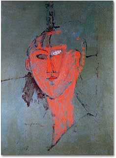 Trademark Fine Art The Red Head 1915 Artwork by Amadeo Modigliani, 18 by 24-Inch