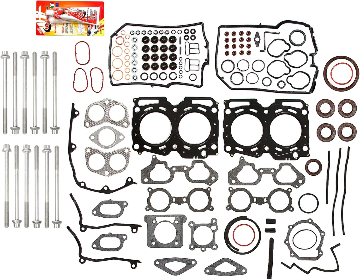 Compatible With 02-03 Subaru Impreza WRX Turbo JDM 2.0 EJ207 Full Gasket Set Head Bolts