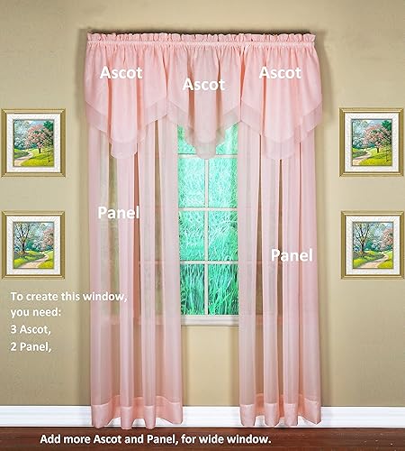 Vista 173 de Today's Curtain - Cortina Emelia de gasa original, panel de 84 pulgadas, negro, 60 pulgadas de ancho x 84 pulgadas de largo