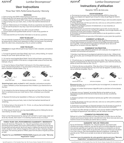Miniatura 9 de AJUVIA Descompresor lumbar, dispositivo portátil de tracción lumbar, almohada para el dolor de espalda para dormir, alivio rápido para hernia de