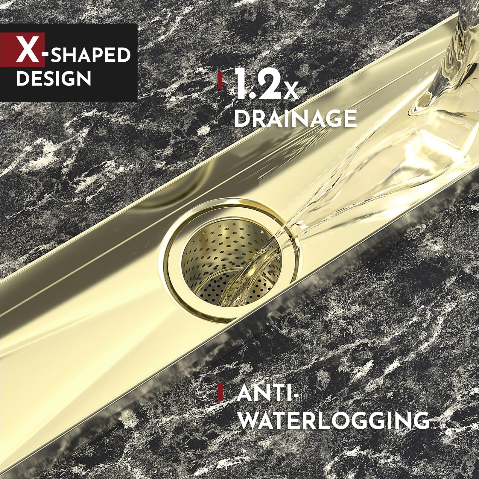 WEBANG Scarico Doccia Lineare 30,5 Cm – Retto, In Acciaio Inox SUS304 – Con Griglia Rimovibile E Certificazione CUPC