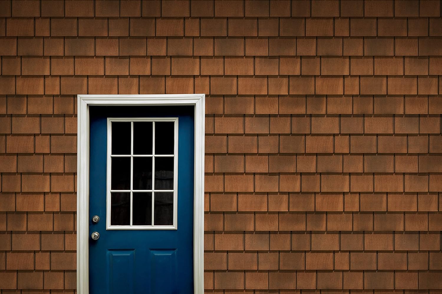 Tando Beach House Shake Composite Cedar Siding Panels 1/2 Square-Pacifica