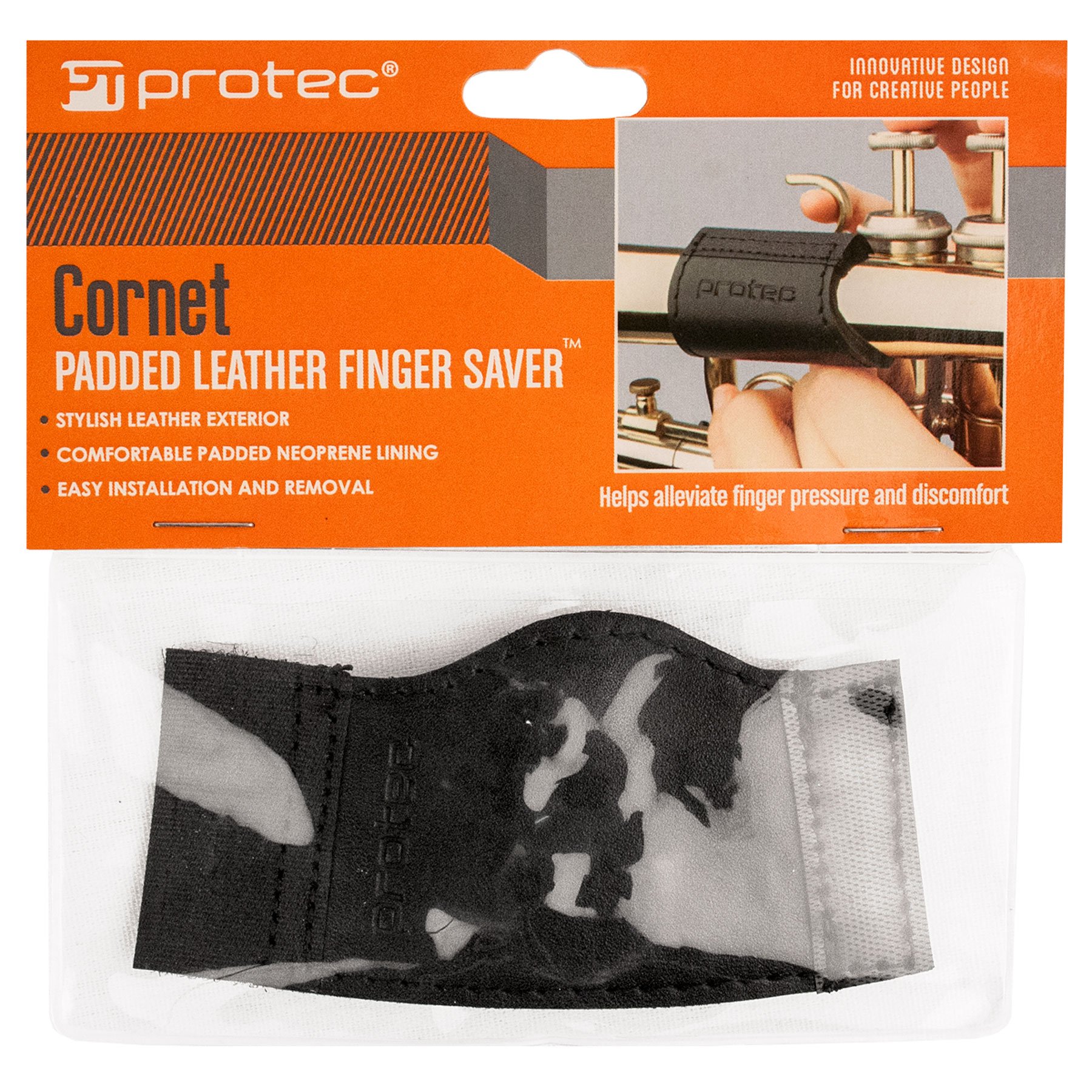 Protec L230 cornetta imbottita in pelle finger Saver