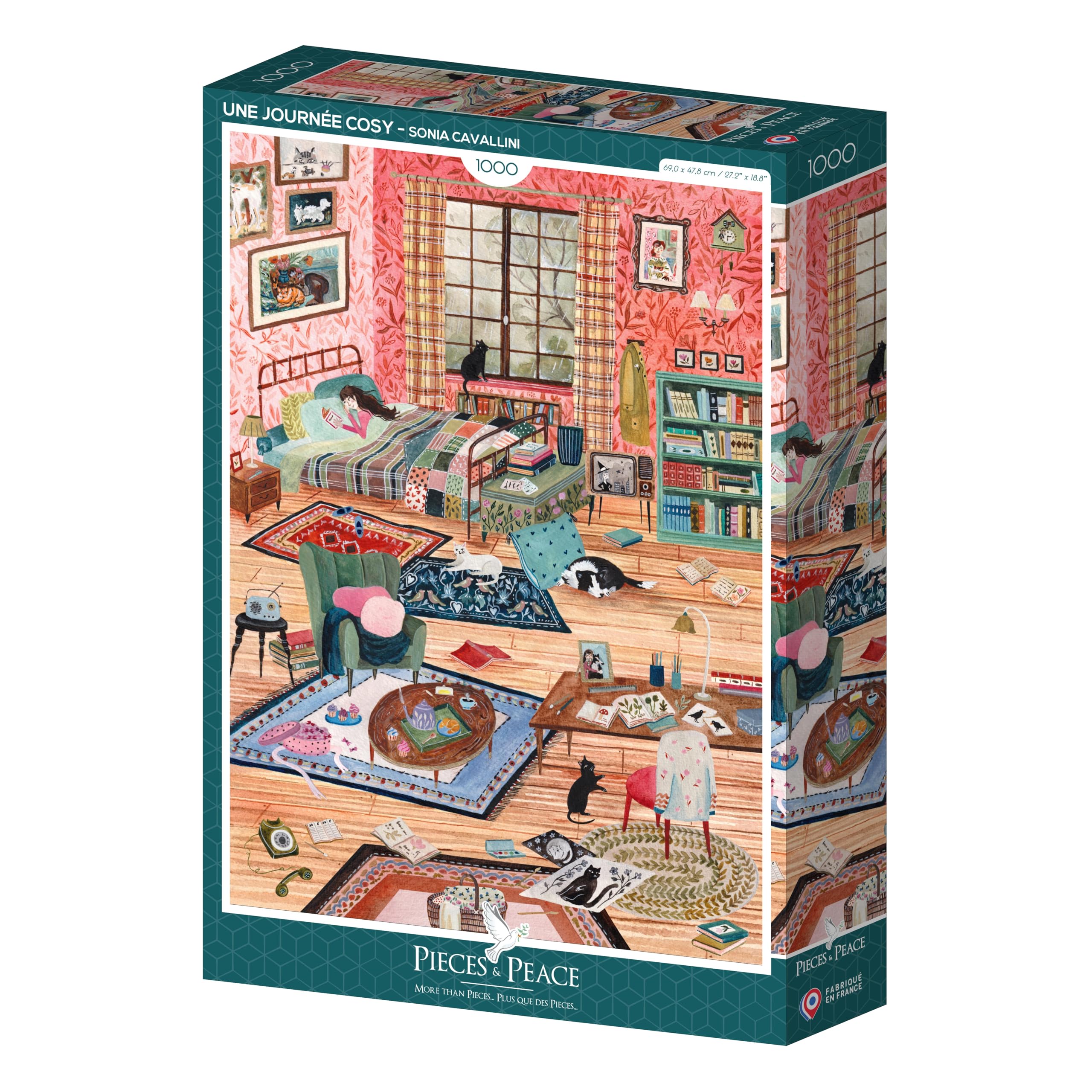 Pieces & Peace Puzzle UNE Journée Cosy - Puzzle (1000 piezas)