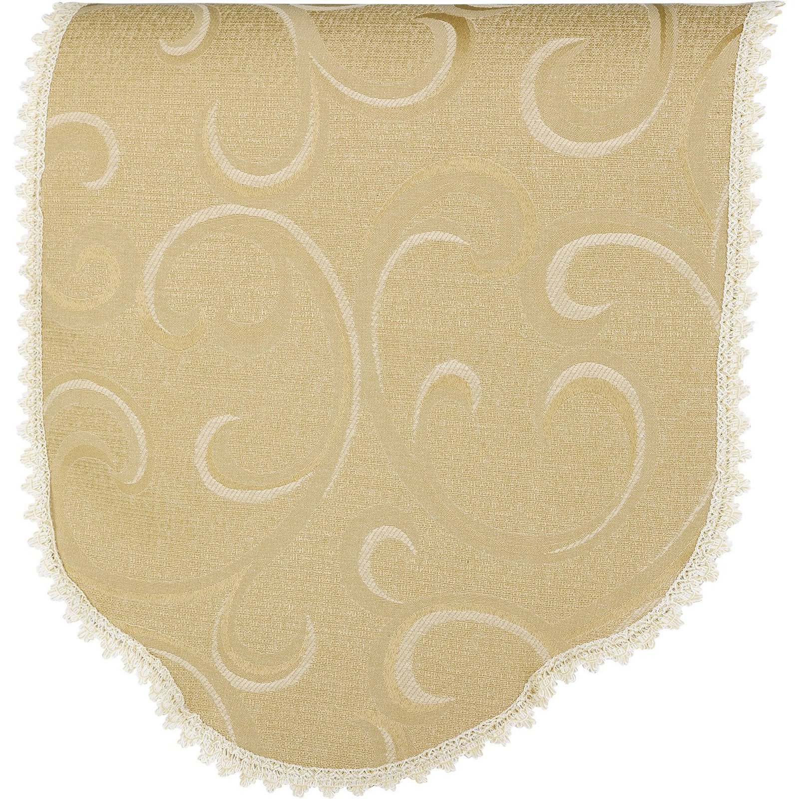 QPC Direct Swirl Jacquard Design Chair Back (Beige)