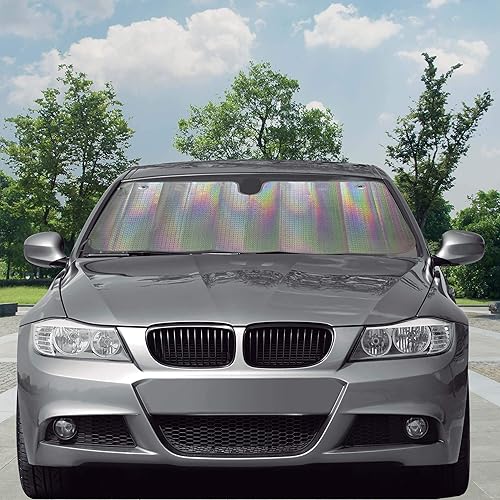 Miniatura 1 de CAR+ Parasol grande delantero de ajuste universal para automóvil (medidas 57 x 23 pulgadas)