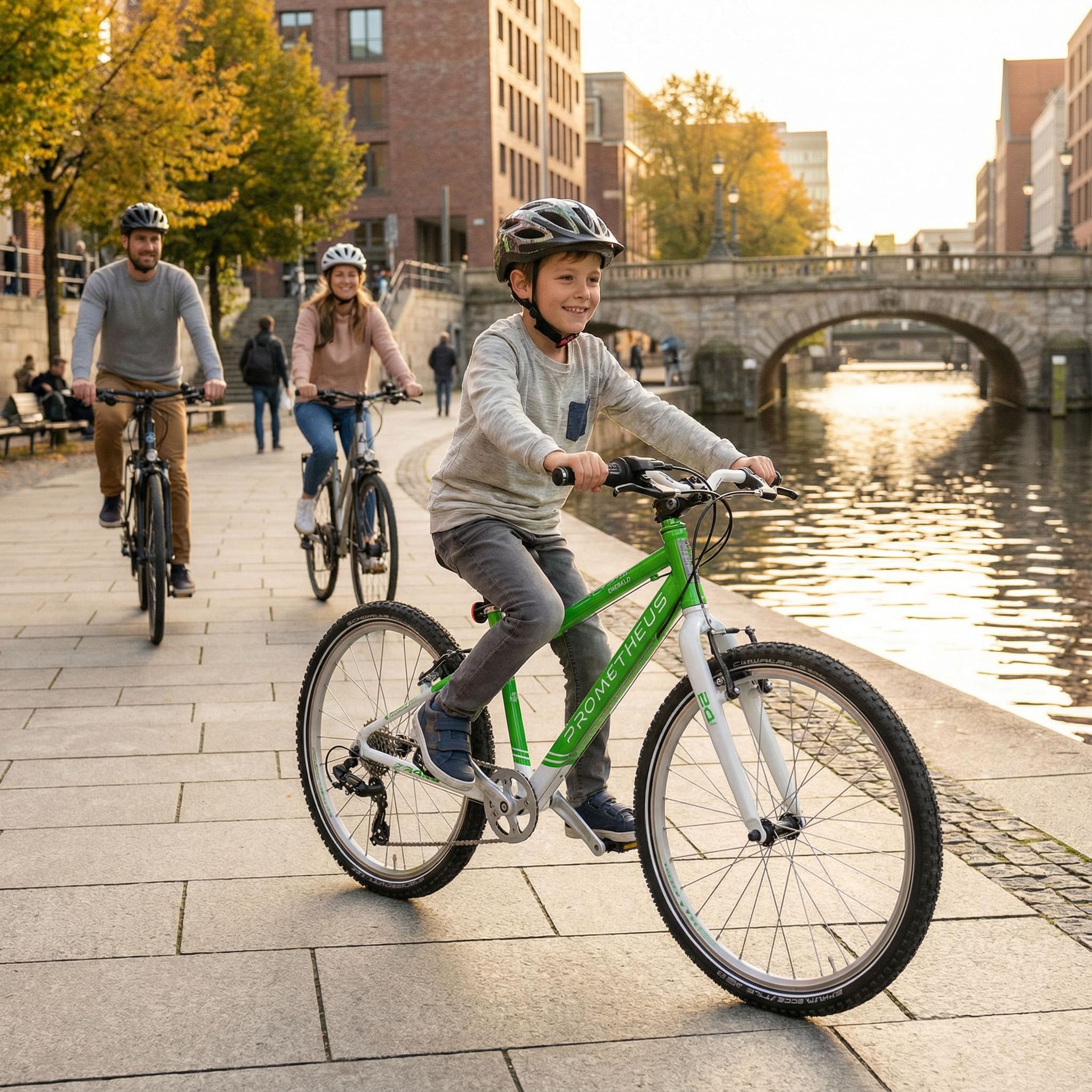 PROMETHEUS BICYCLES PRO Fahrrad 24 Zoll Jungen Mädchen | Premium Kinderfahrrad 24 Zoll Jungen alu ab 7 Jahre Super leicht | 8 Gang SRAM X4 Schaltung