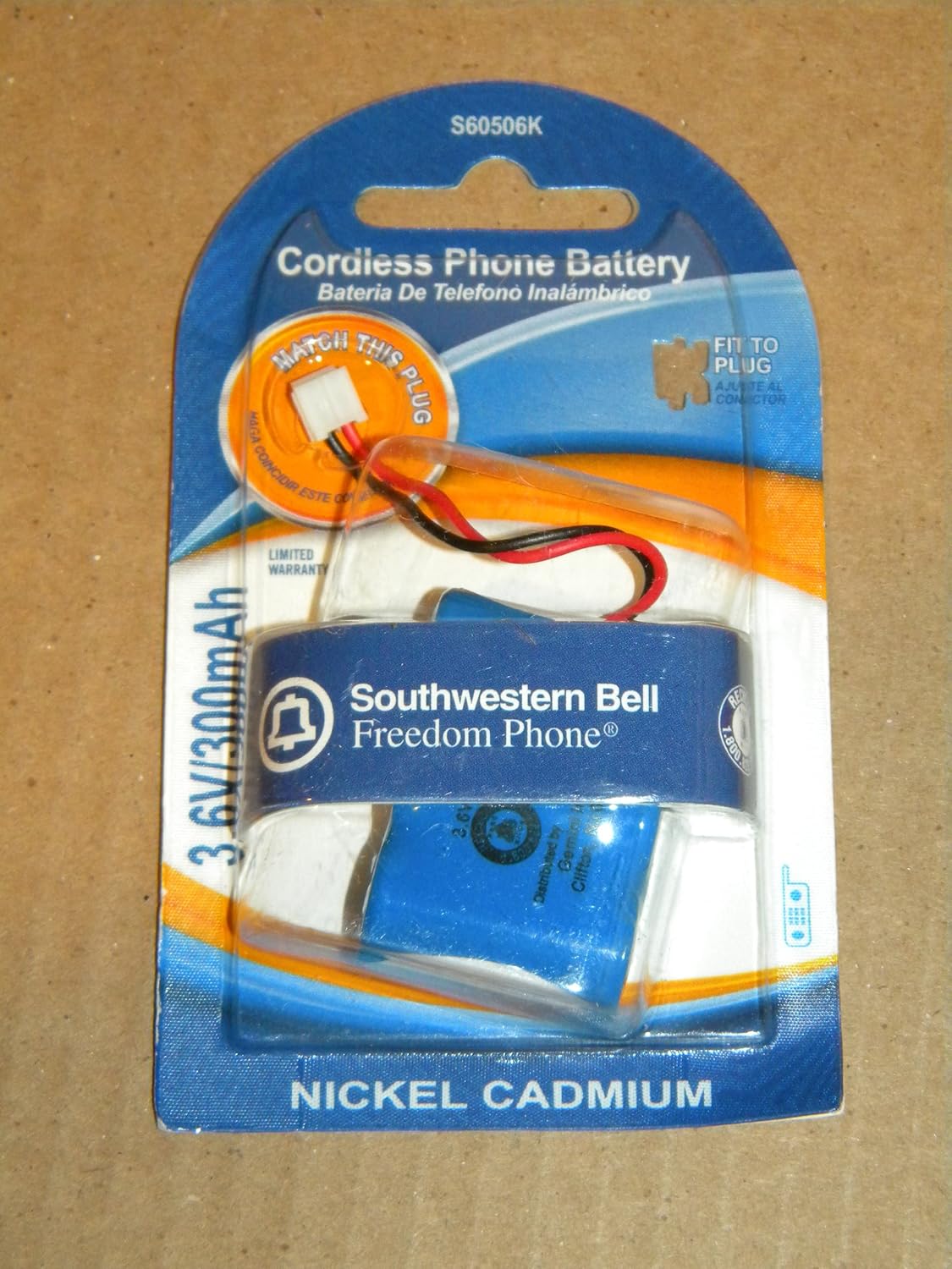 Southwestern Bell S60506K 3.6V/300mAh Nickel Cadmium