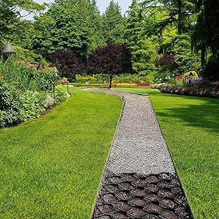 Mud Control Grid, 2 Inch Pea Gravel Stabilizer Grid for Driveways Walkway, 2 Inch Depth Gravel Grid Paver System，HDPE Geo Grid Ground Gravel Grid (Size : 1x8m(3.3x26ft))