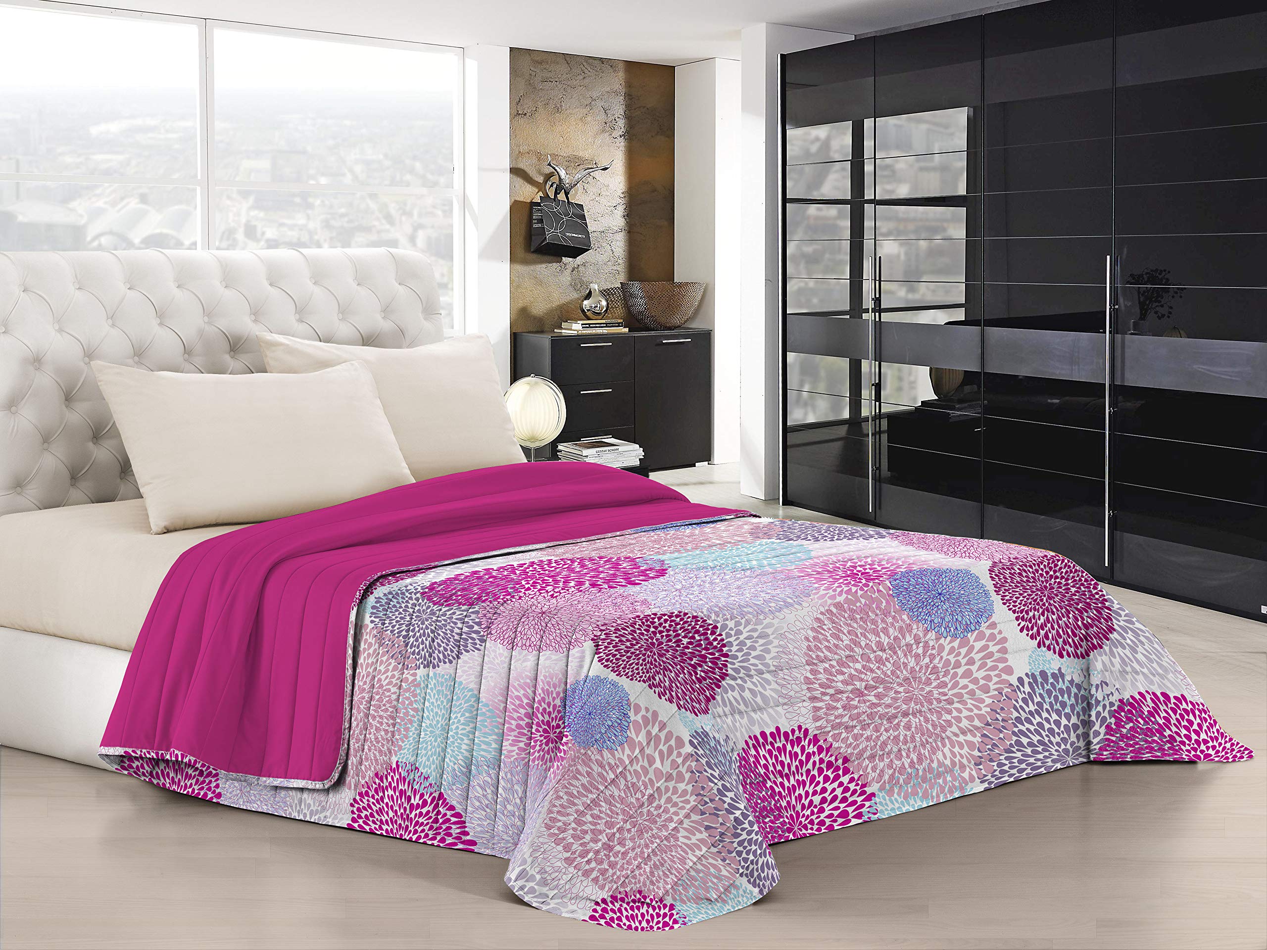Italian Bed Linen Soffioni “Fantasy” Summer Quilt, 260X270 Cm