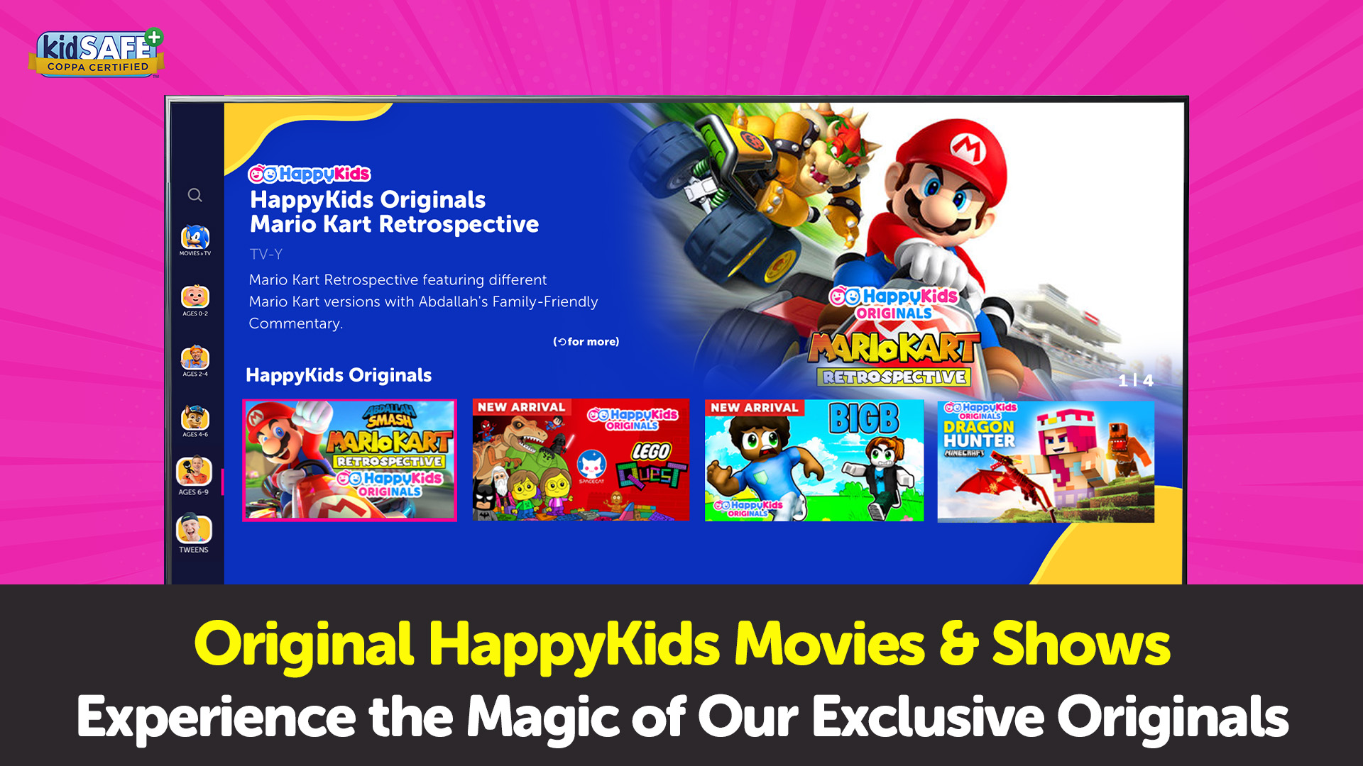 HappyKids - Popular Shows, Movies and Educational Videos for