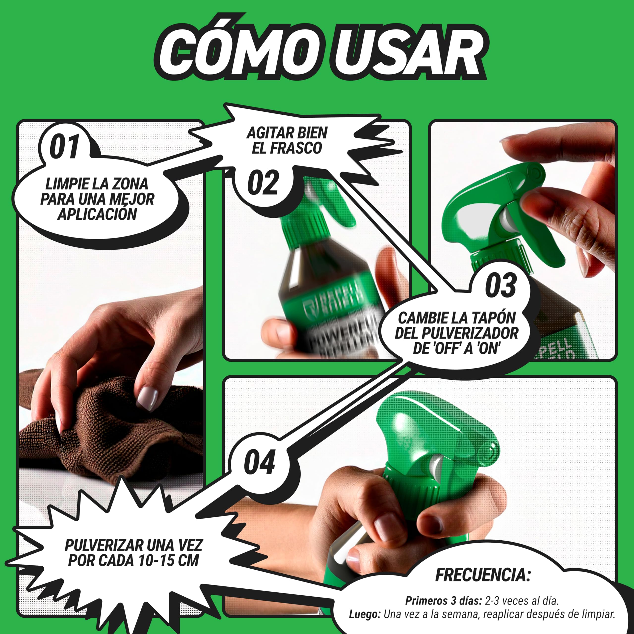 RepellShield® Spray Repelente Garrapatas Humanos y Pulgas -250ml- Uso Interior y Exterior - No Mancha - Aplica en Ropa, Calzado, Textiles, Hogar, Jardín - Antipulgas Natural con Tomillo y Geraniol — view 7