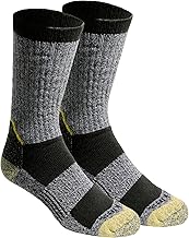 Dickies Mens Kevlar Reinforced Steel Toe Crew Socks