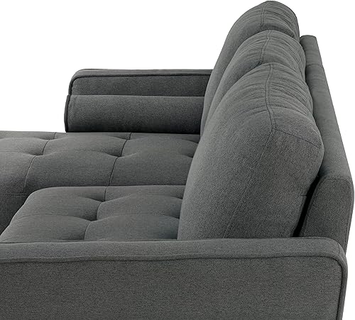 Miniatura 6 de LIFESTYLE SOLUTIONS Studio Living Lexington - Sofá diván seccional, gris jaspeado