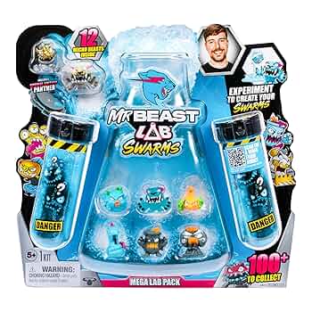 MrBeast Lab Swarms 実験キット 激レア　廃盤　海外限定 Amazon.com: MrBeast Lab Swarms Mega Lab 12 Pk Tuff 上衣